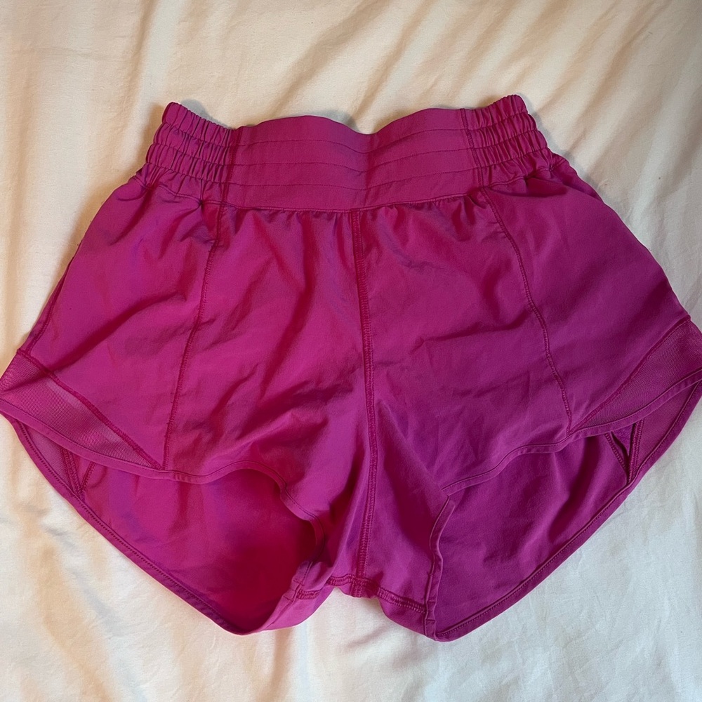 sonic pink lululemon shorts